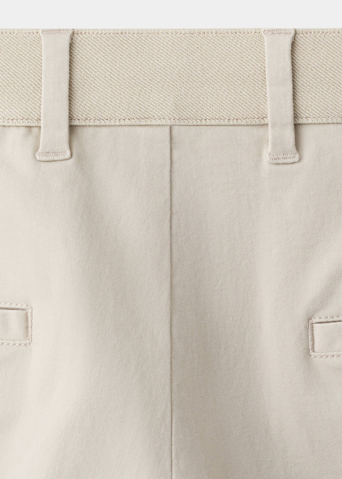 Prato cropped tapered chino trousers — Ecru