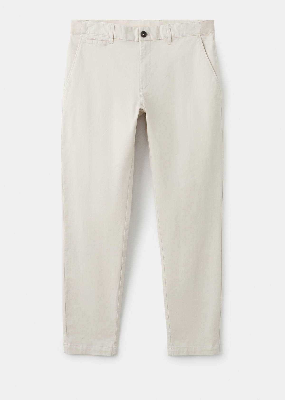 Prato cropped tapered chino trousers — Ecru