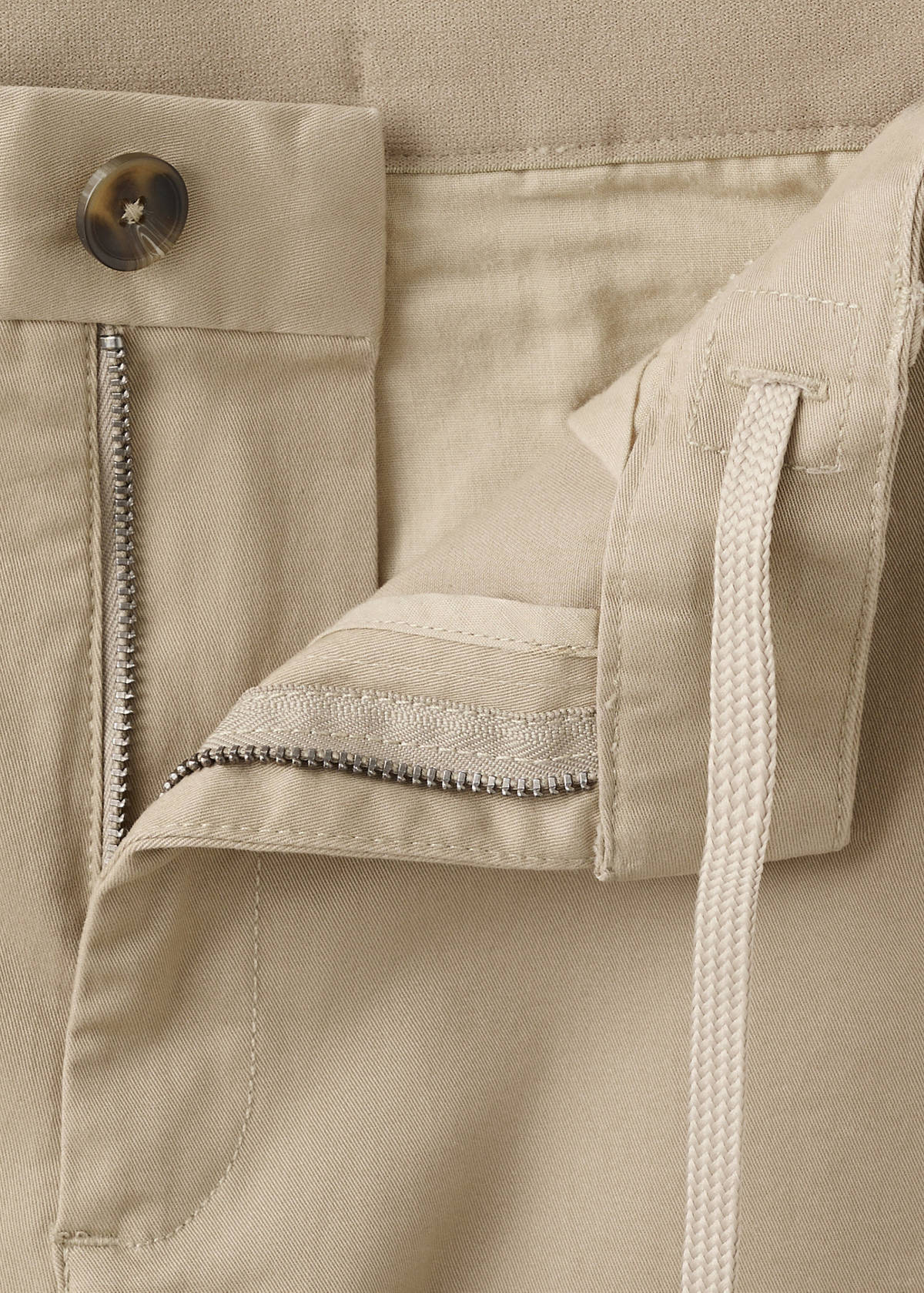 Prato cropped tapered chino trousers — Beige