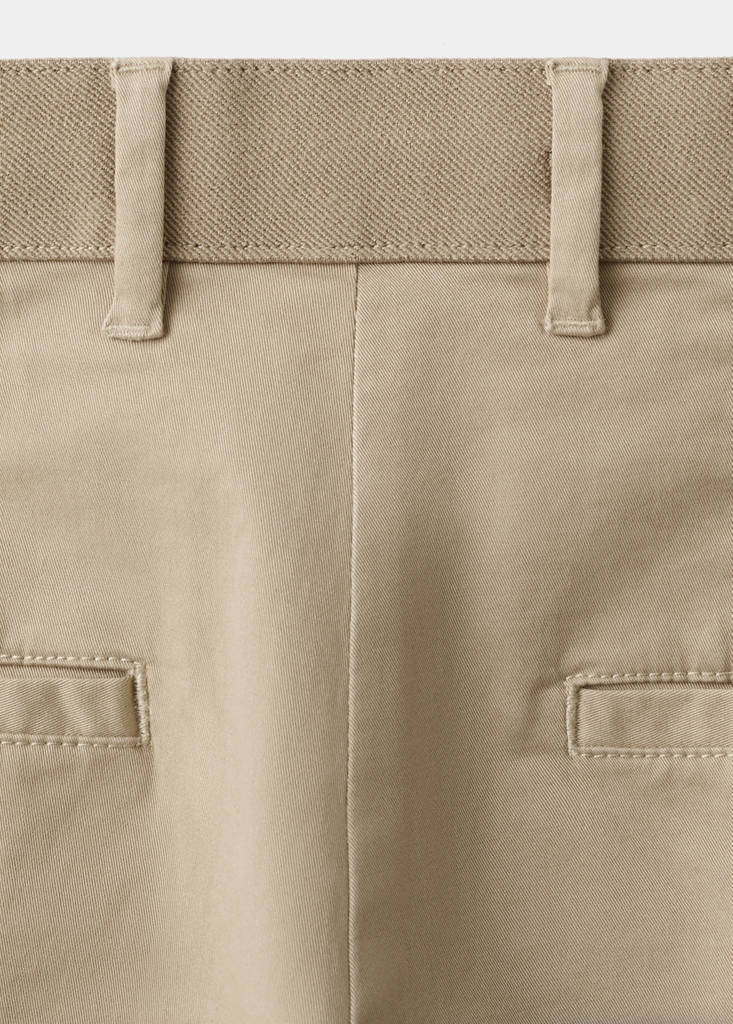 Prato cropped tapered chino trousers — Beige