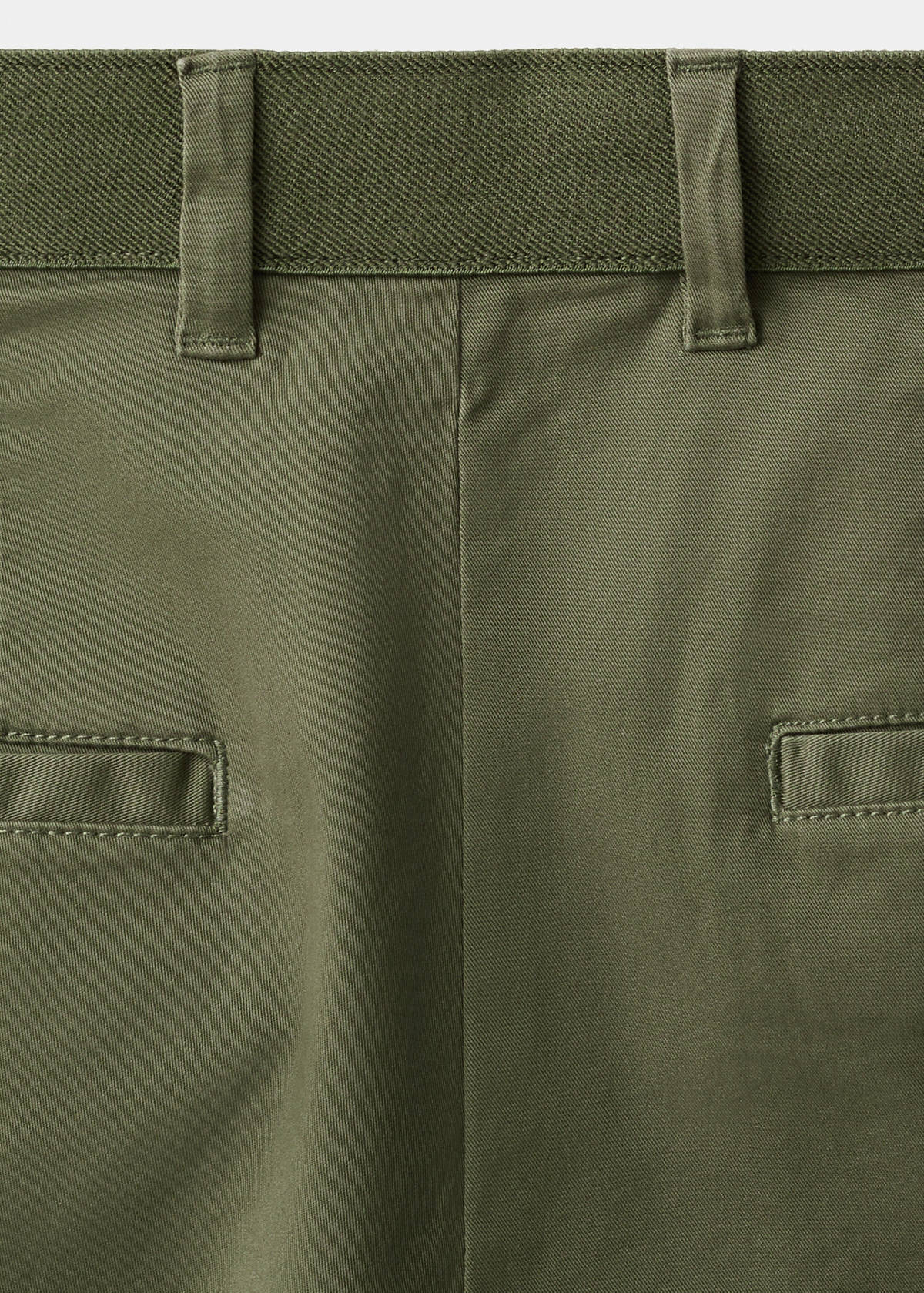 Prato cropped tapered chino trousers — Khaki