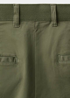 Prato cropped tapered chino trousers — Khaki 9