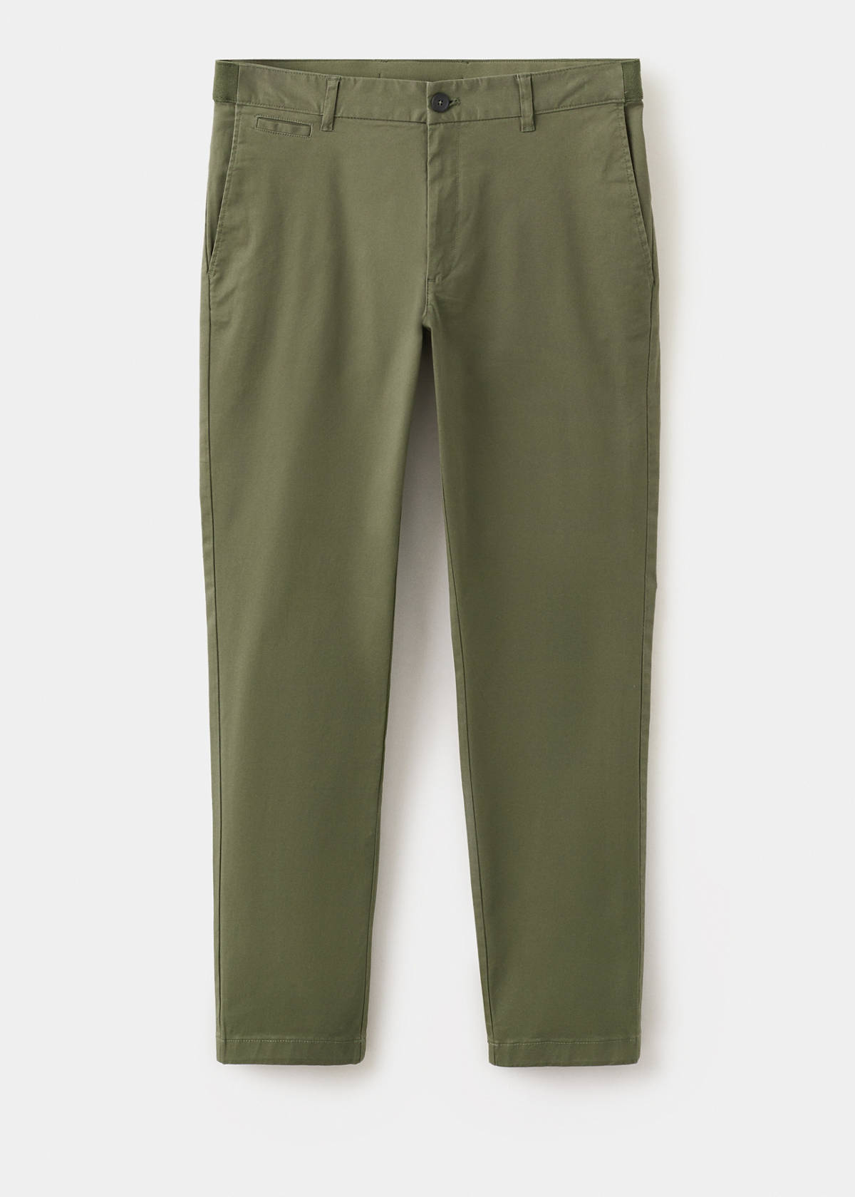 Prato cropped tapered chino trousers — Khaki