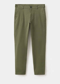 Prato cropped tapered chino trousers — Khaki 6