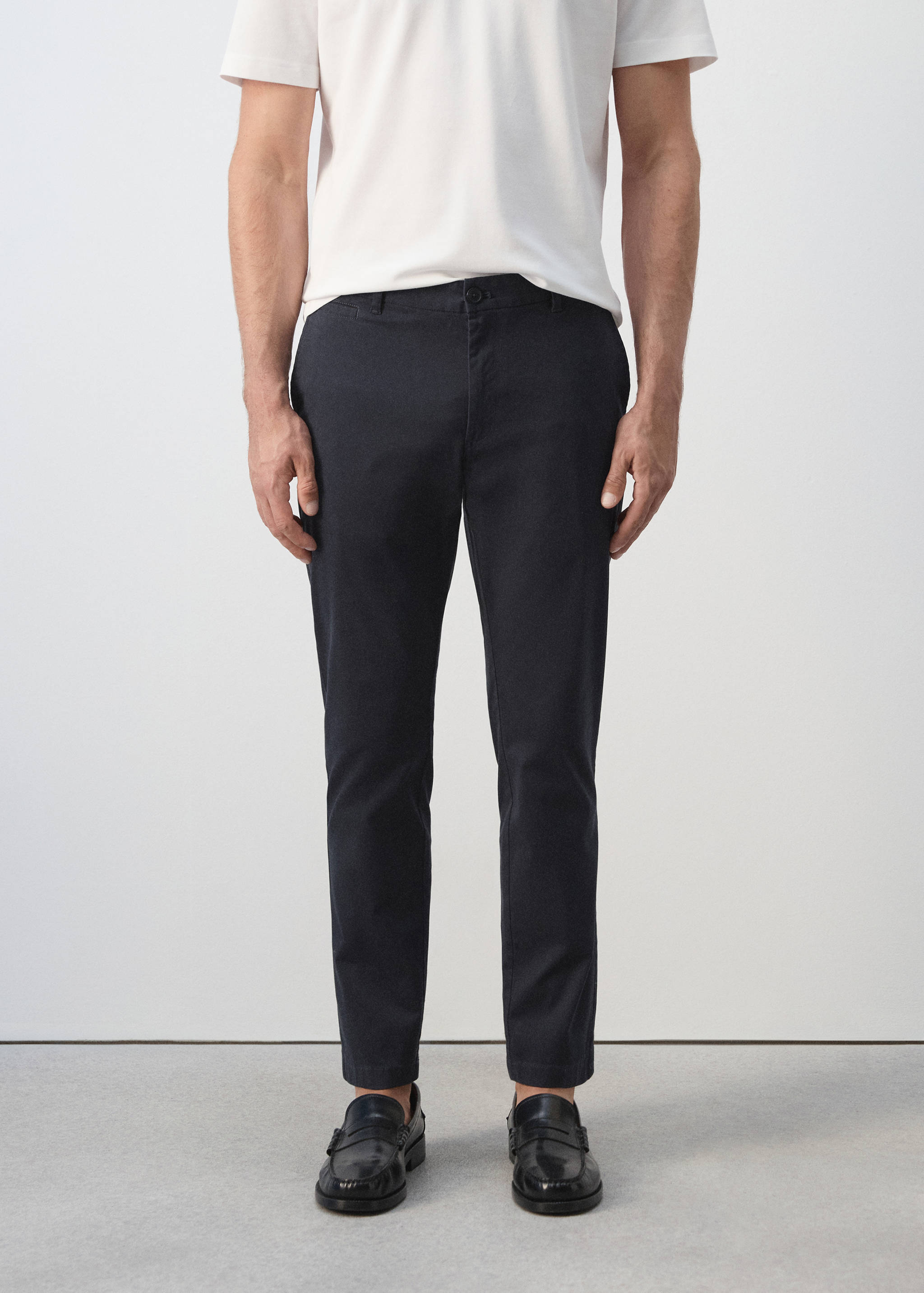 Prato cropped tapered chino trousers - Medium plane