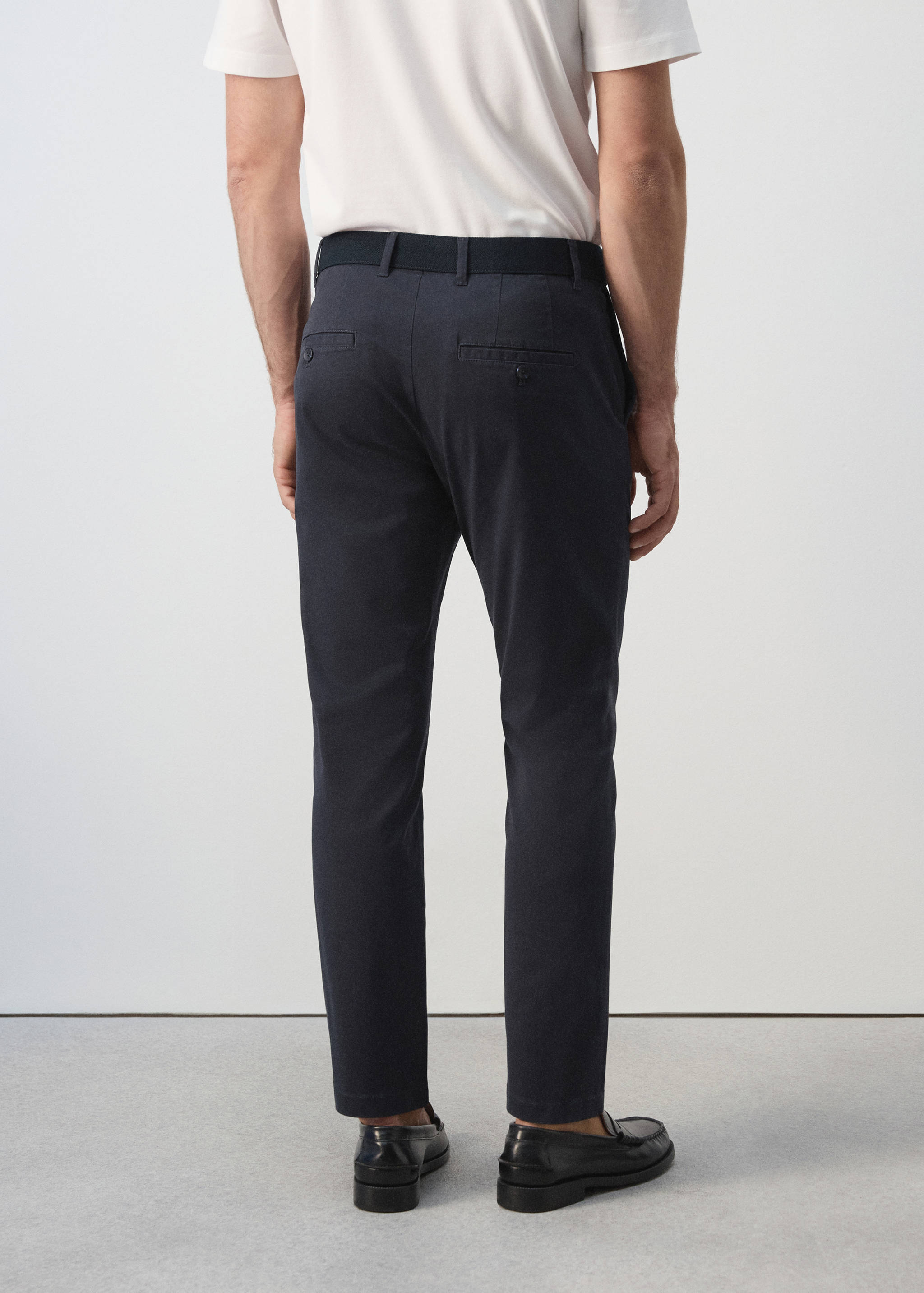 Prato cropped tapered chino trousers - Reverse of the article