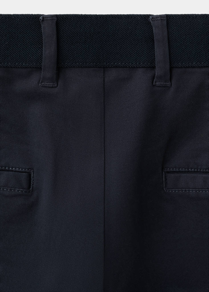 Prato cropped tapered chino trousers — Dark Navy