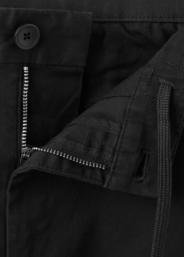 Prato cropped tapered chino trousers — Black