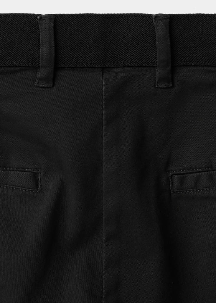 Prato cropped tapered chino trousers — Black