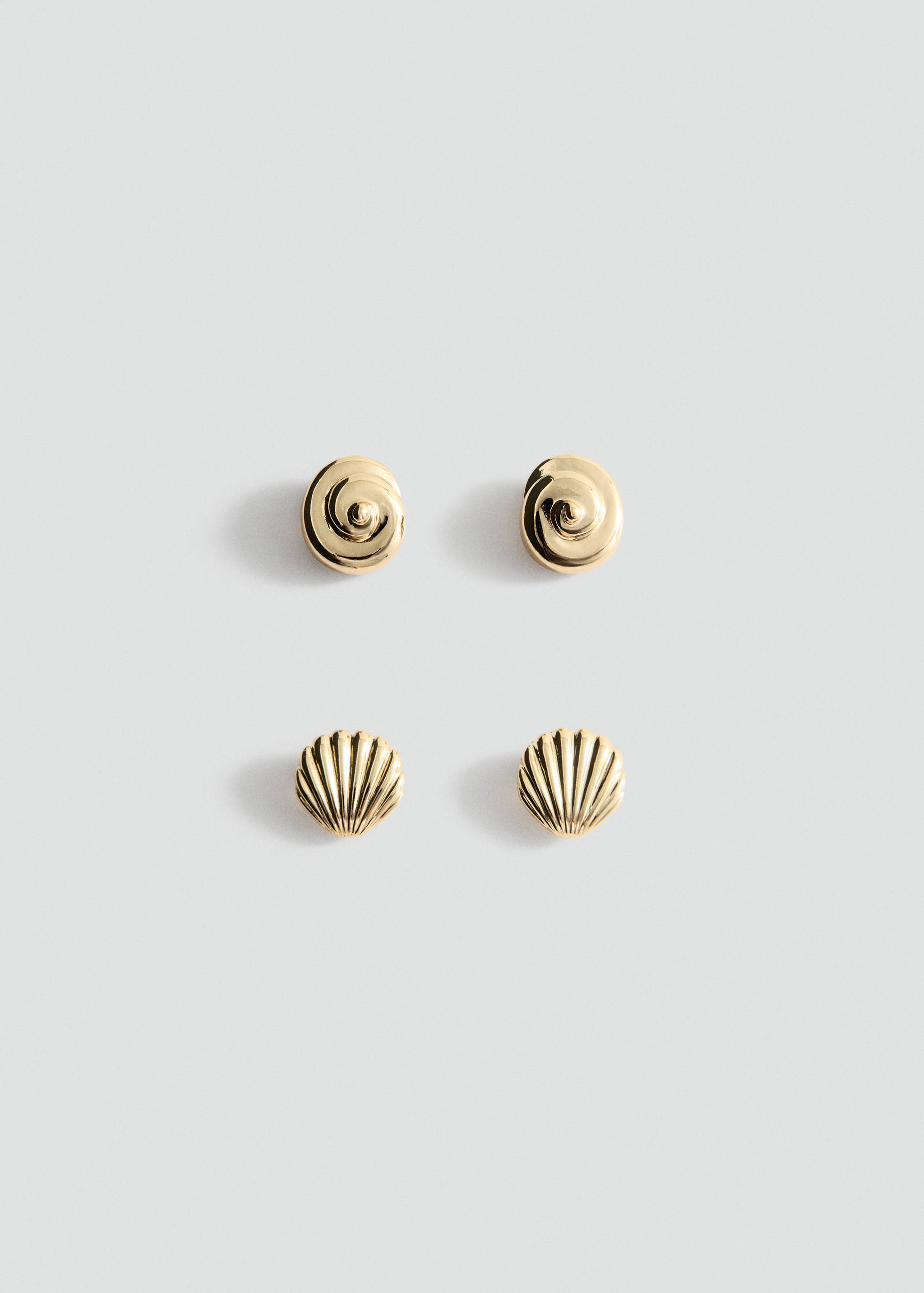 Combined square earrings - Article without model