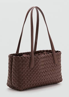 Braided tote bag — Brown 1