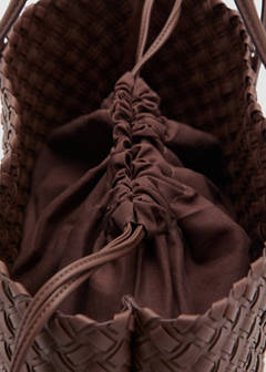 Braided tote bag — Brown 3