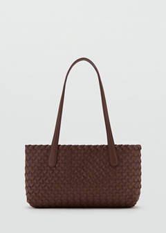 Braided tote bag — Brown 4