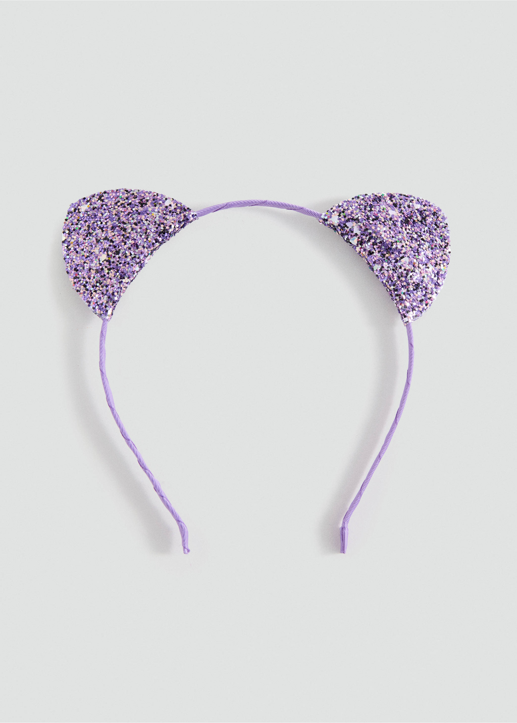 Serre-tête oreilles paillettes - Article sans modèle, Lilas. Ref: 37061340-00.
