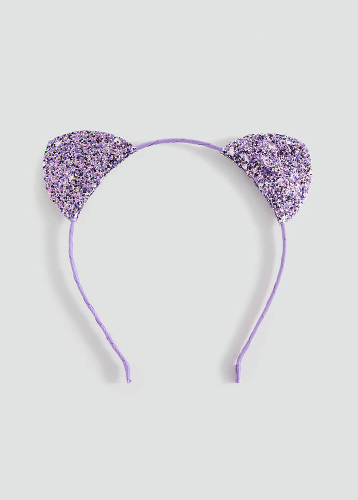 Glitter ears hairband — Lilac