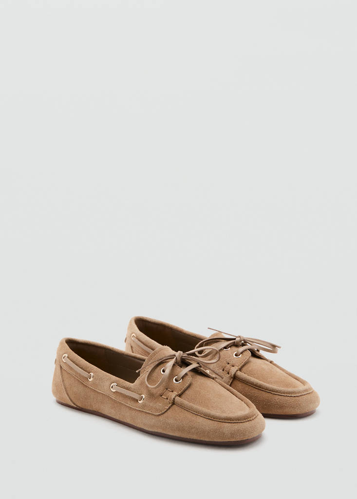 Suede driving shoes — Sand