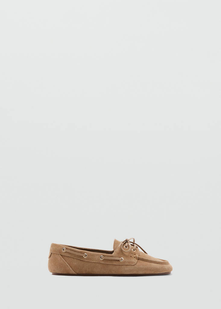 Suede driving shoes — Sand
