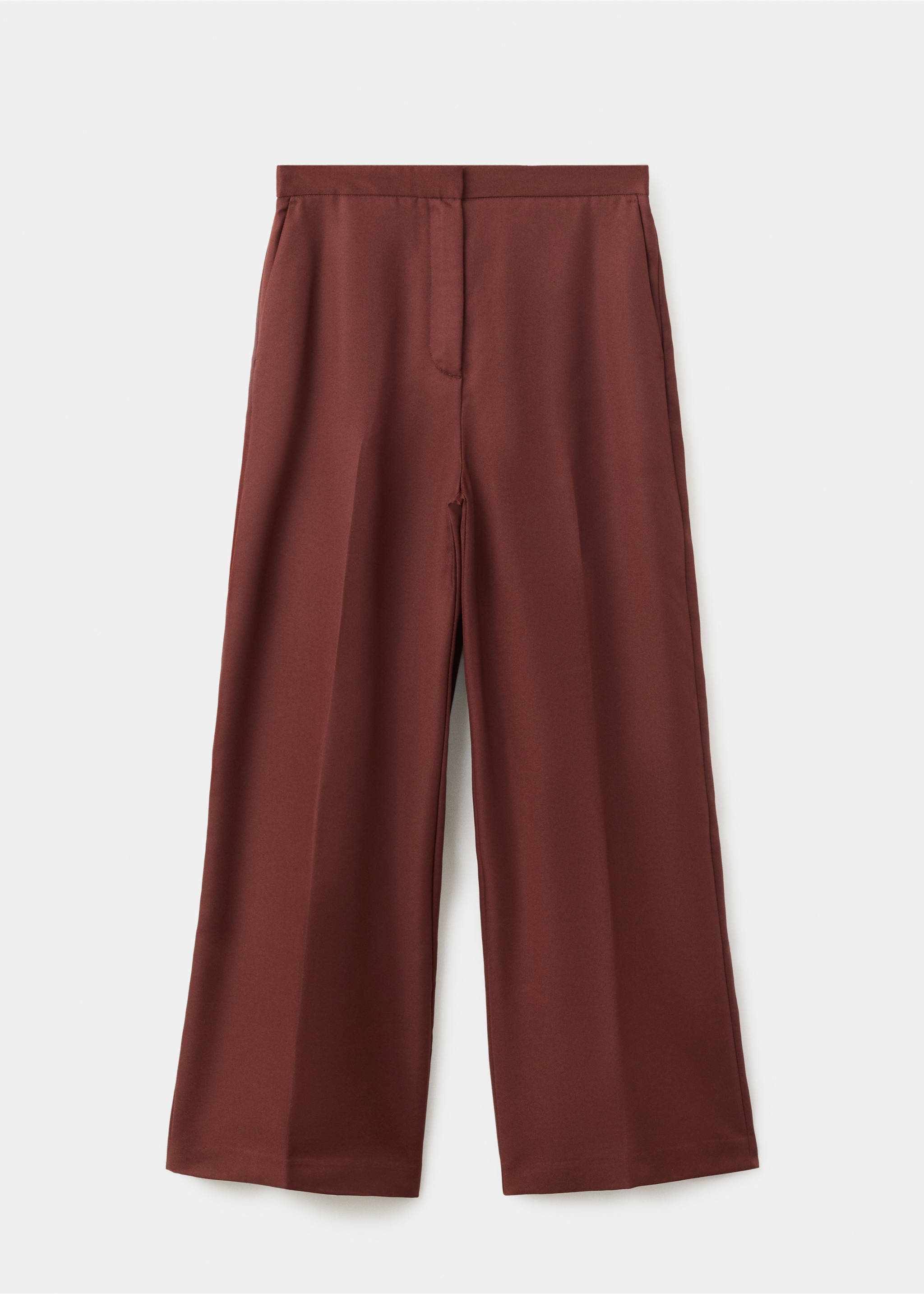 Pantalon lyocell taille haute - Article sans modèle, Orange brûlé. Ref: 37061348-00.
