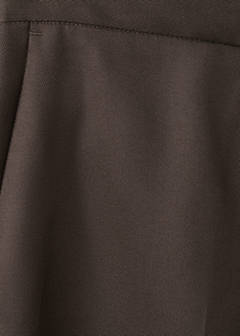 High-waisted lyocell trousers — Chocolate 7