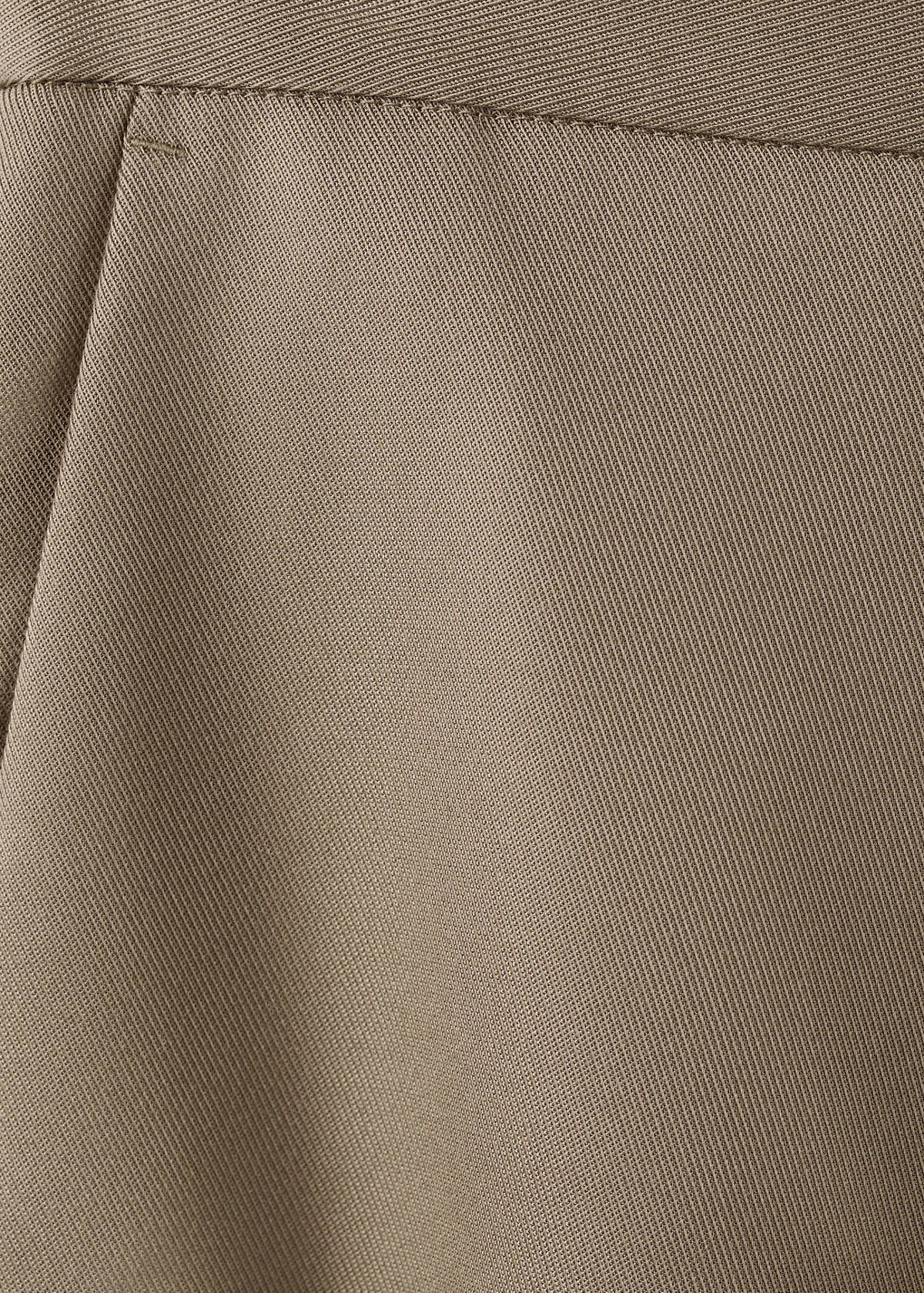 High-waisted lyocell trousers — Khaki