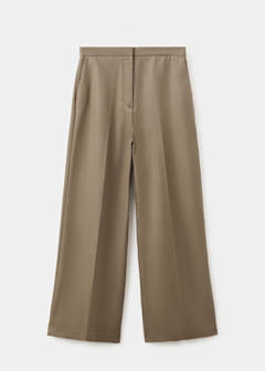 High-waisted lyocell trousers — Khaki 6