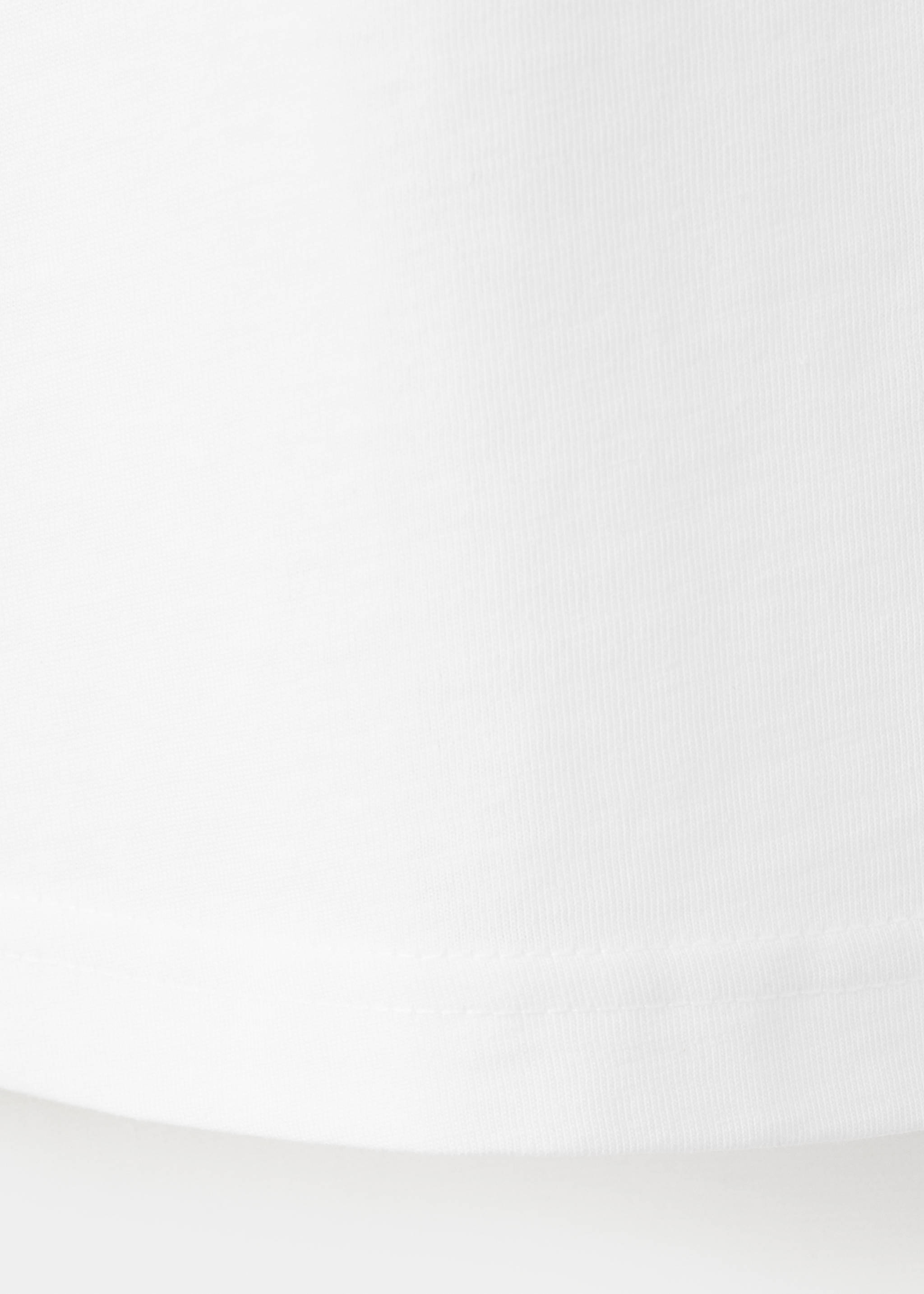 V-neck cotton T-shirt - Details of the article 8