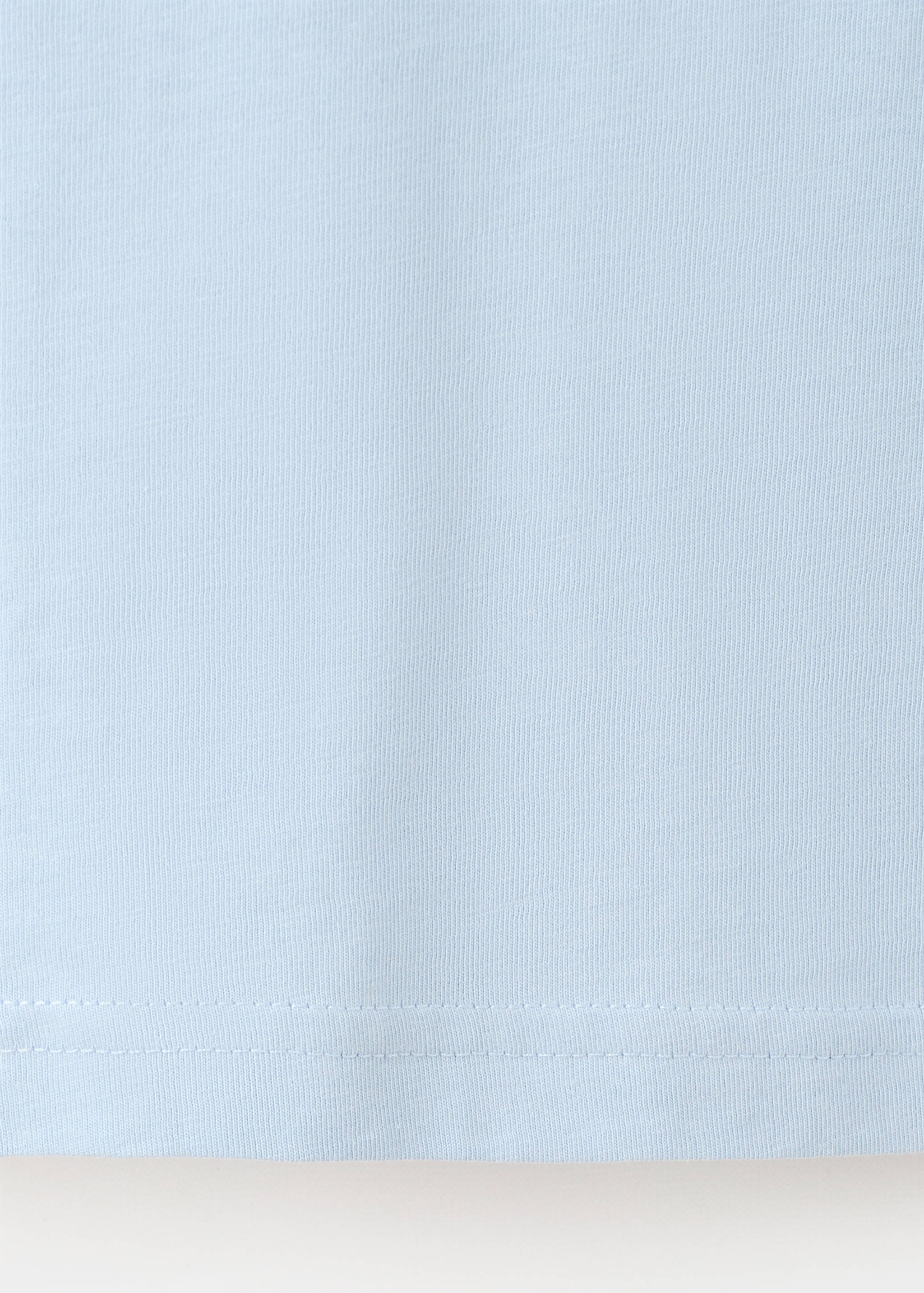 V-neck cotton T-shirt - Details of the article 0