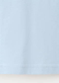 V-neck cotton T-shirt — Sky Blue 10