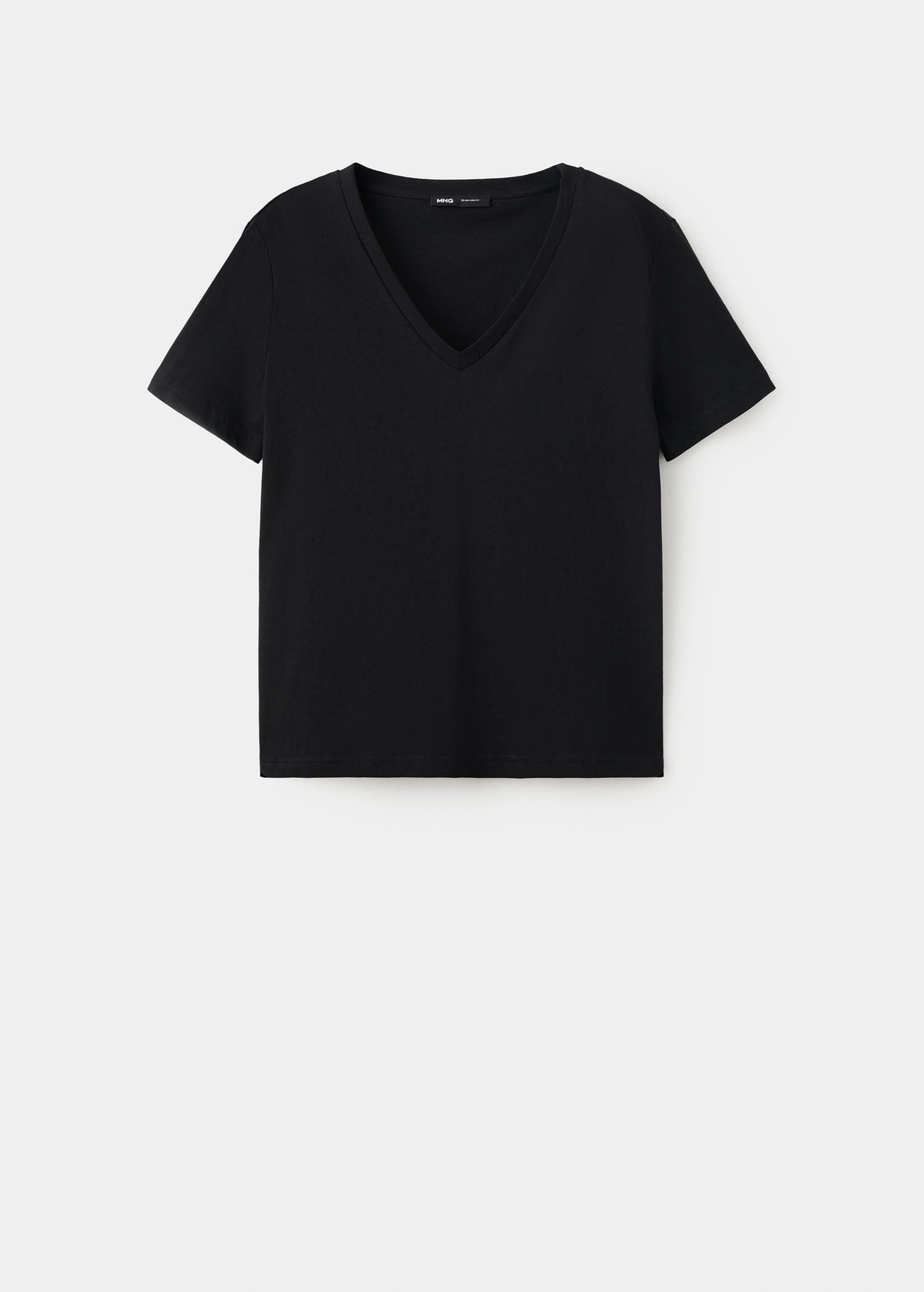 V-neck cotton T-shirt - Article without model