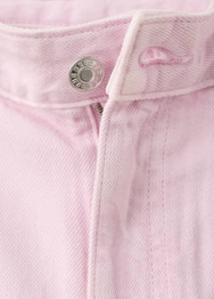 Straight low-waist jeans — Pink 7