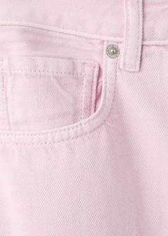 Straight low-waist jeans — Pink 8