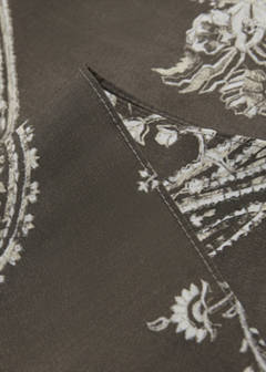 Printed scarf — Brown 2
