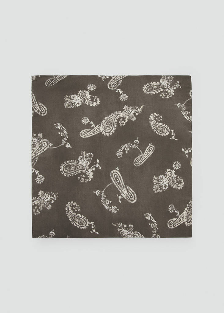 Printed scarf — Brown