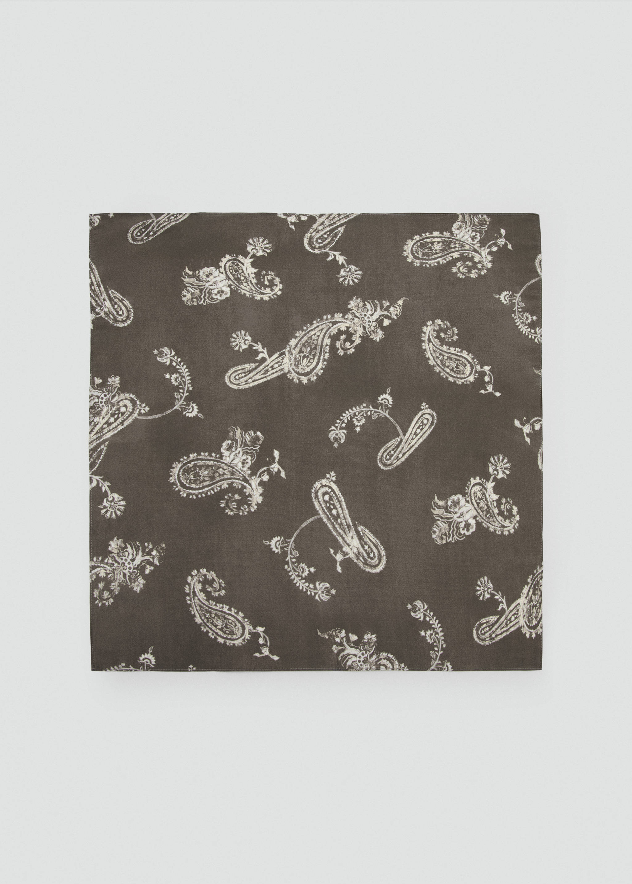 Printed scarf - Article without model, Brown. Ref: 37061355-00.
