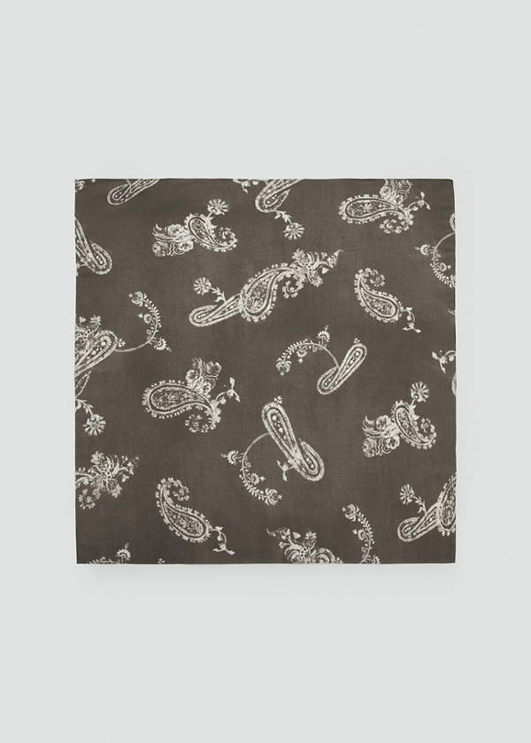 Printed scarf — Brown