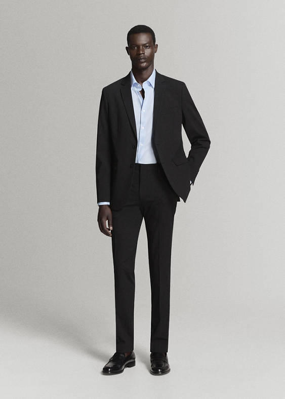 Koszula garniturowa super slim fit z bawełny ze stretchem