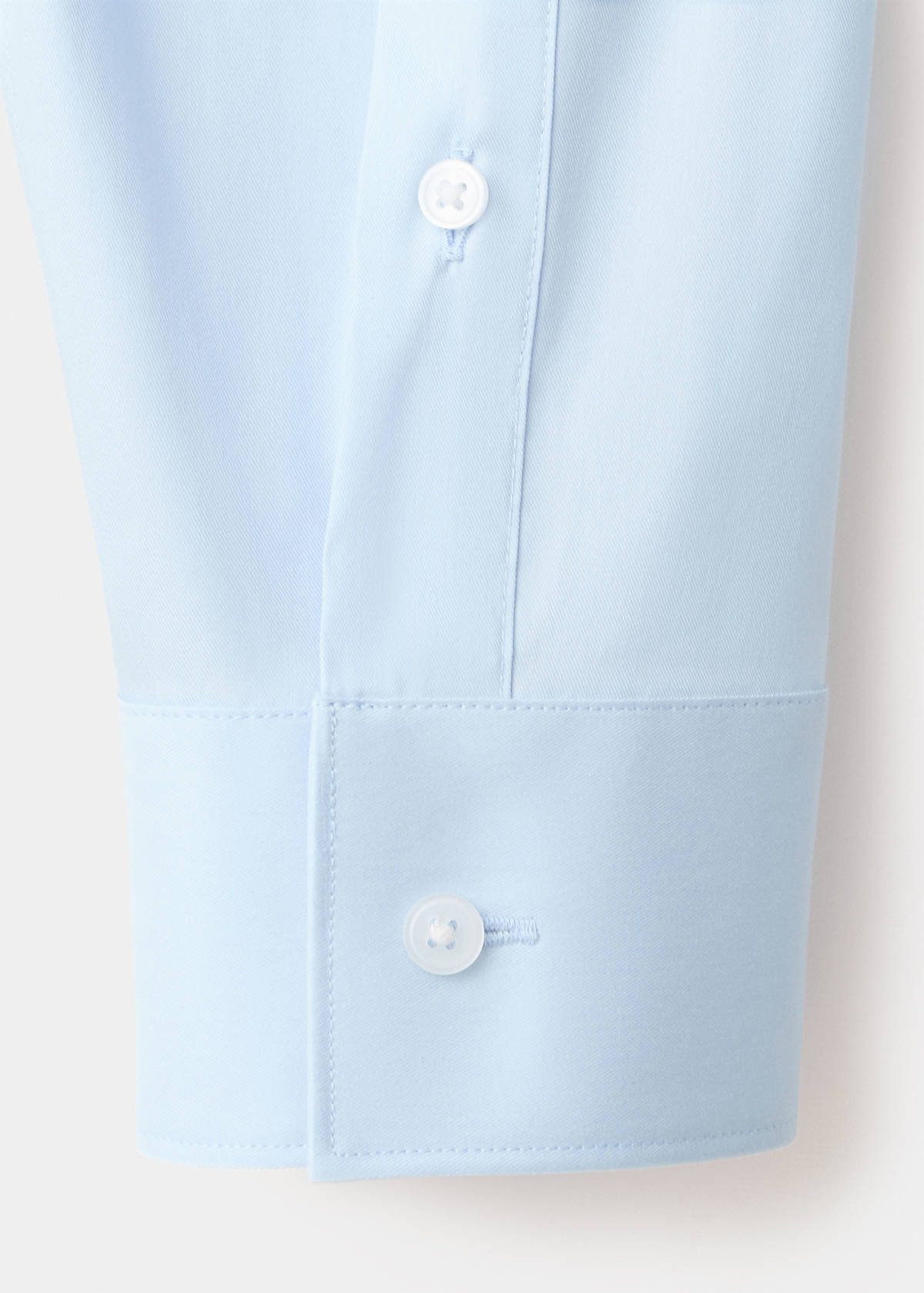 Super slim fit cotton stretch suit shirt — Sky Blue