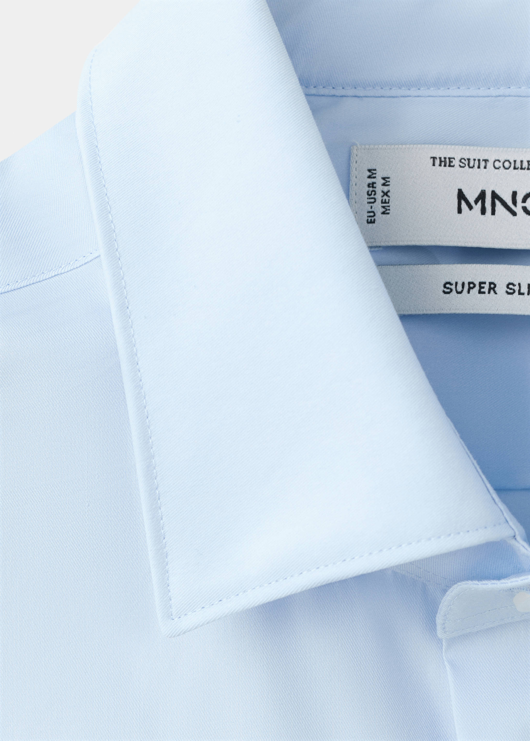 Super slim fit cotton stretch suit shirt - Details of the article 8