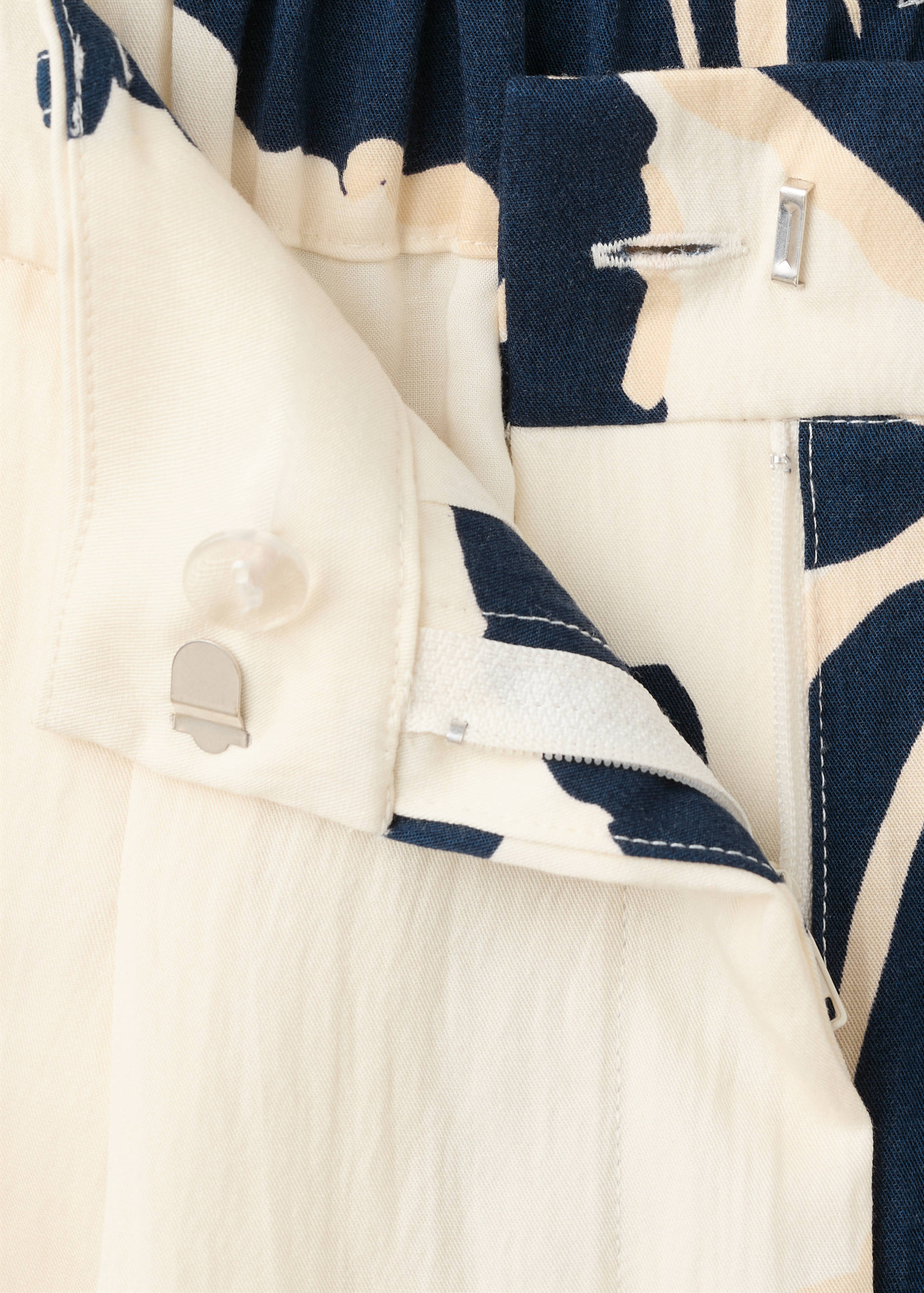 Floral print lyocell straight-leg trousers - Details of the article 8