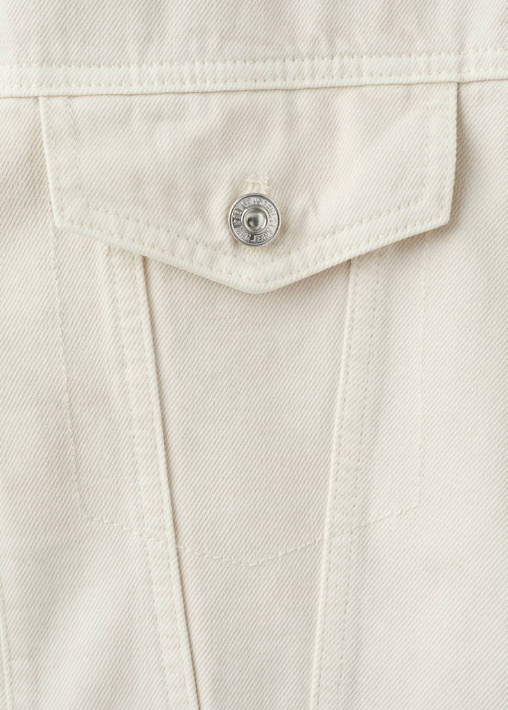 Pockets denim jacket — Ecru