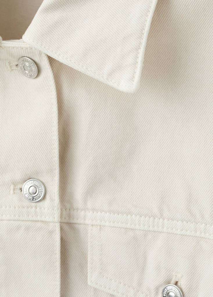 Pockets denim jacket — Ecru