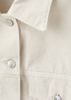 Pockets denim jacket — Ecru 8