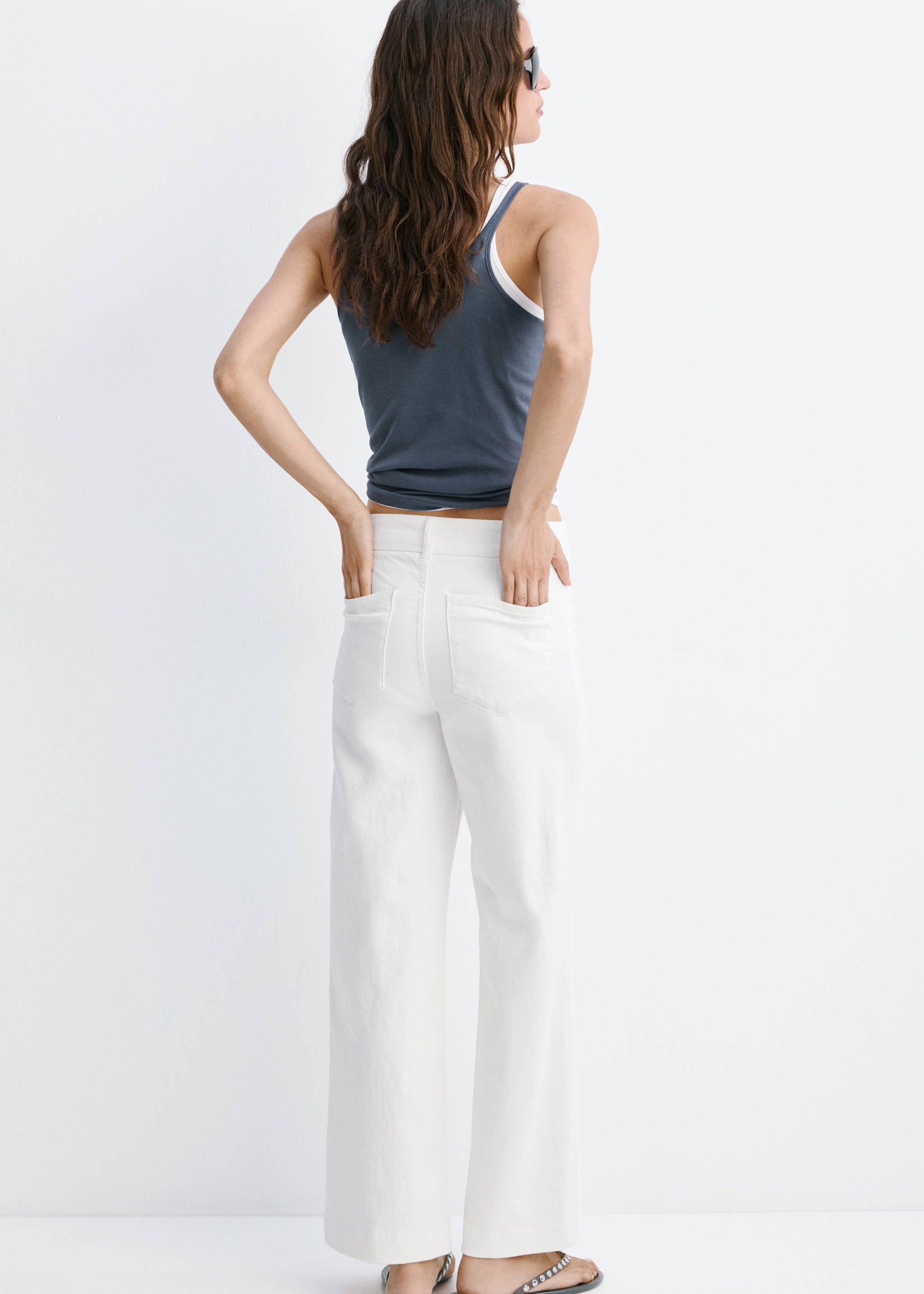Jean large taille haute - Verso de l’article