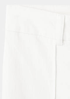High-waisted wide leg jeans with stitching — White 11