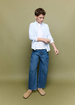 Striped Oxford shirt — Sky Blue 2