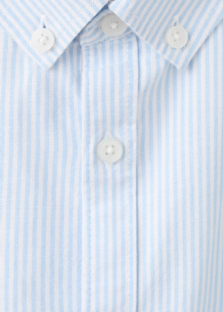Striped Oxford shirt — Sky Blue