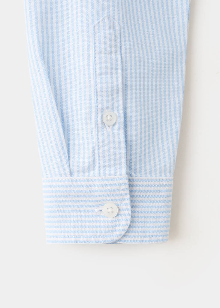 Striped Oxford shirt — Sky Blue