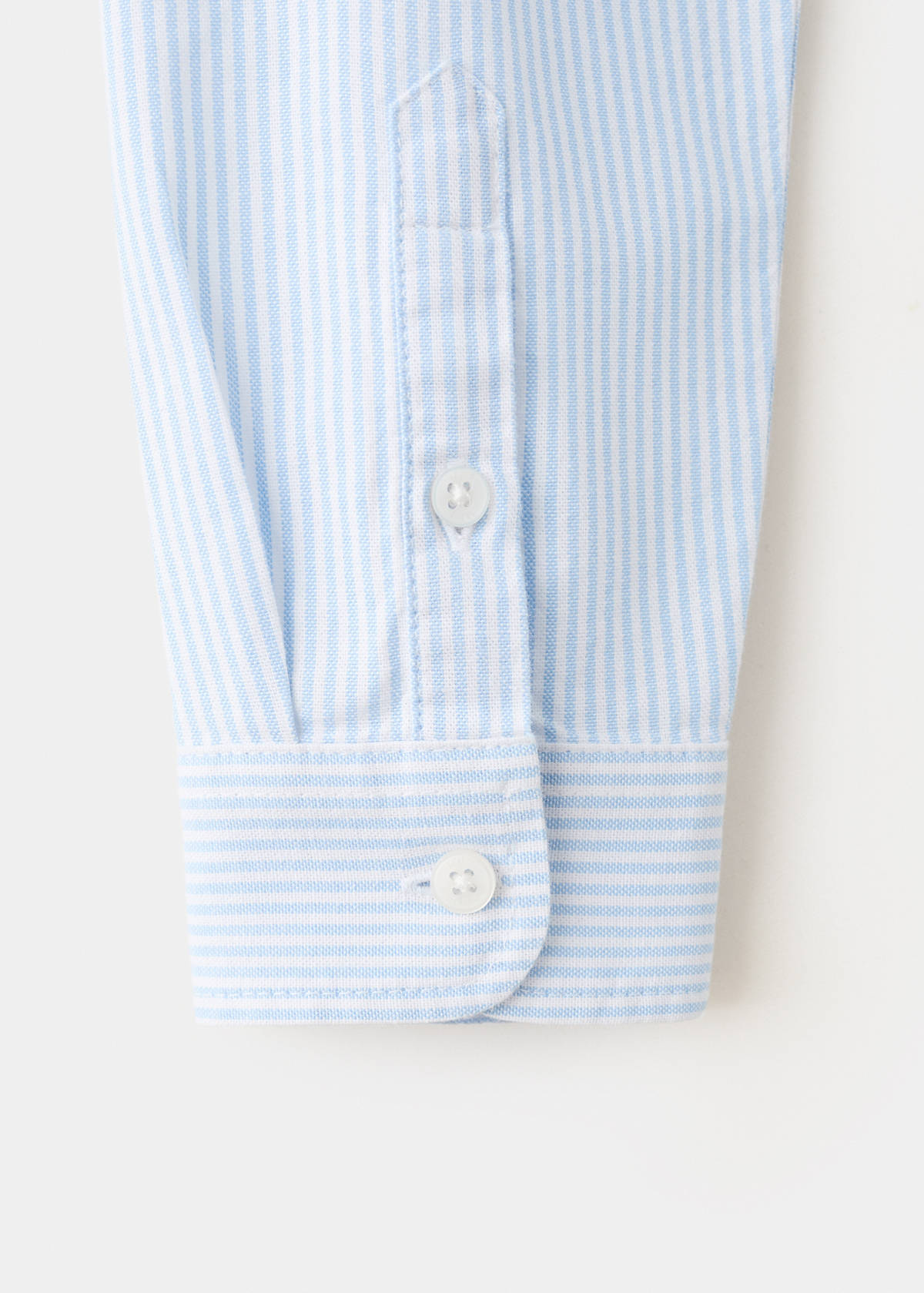 Striped Oxford shirt — Sky Blue