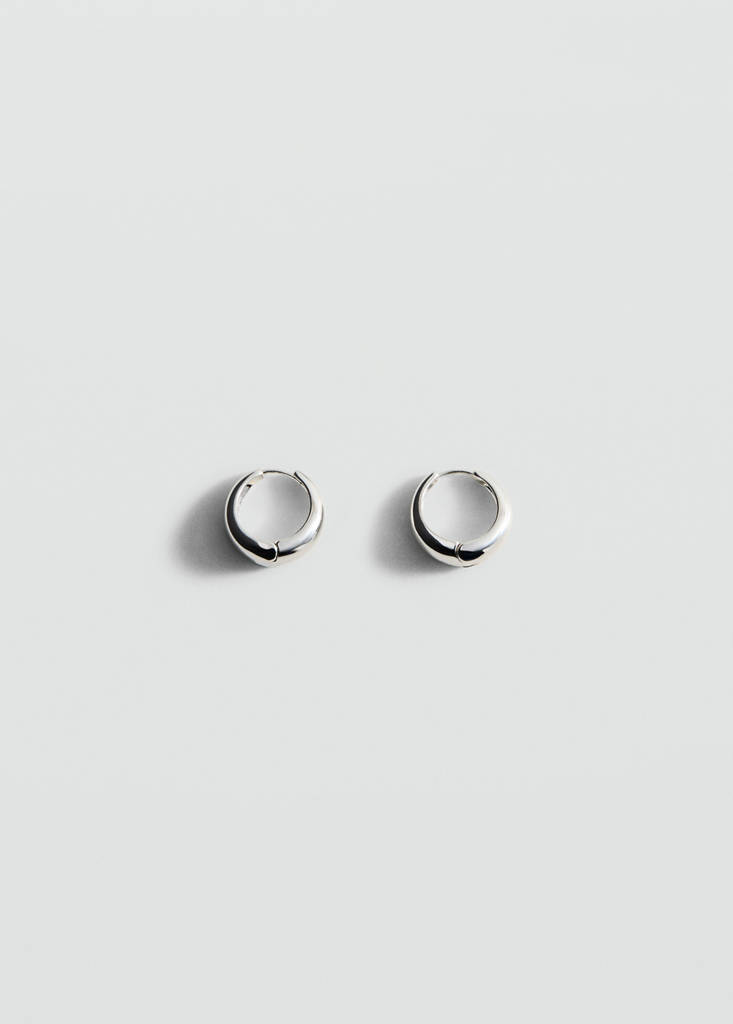 Hoop earrings — Silver
