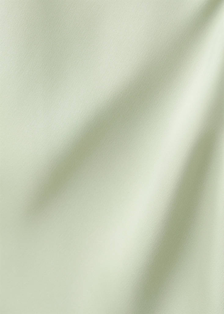 Lace detail satin top — Pastel Green